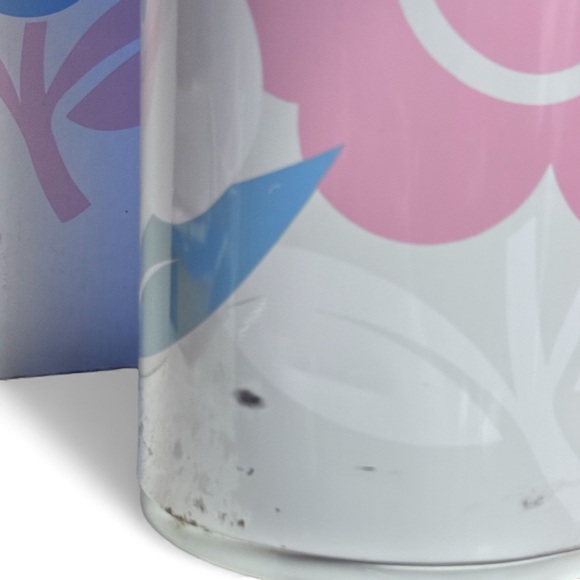 VTG Tupperware Twin Airpot Double Thermos W/ Pastel Floral Design & Box Clean